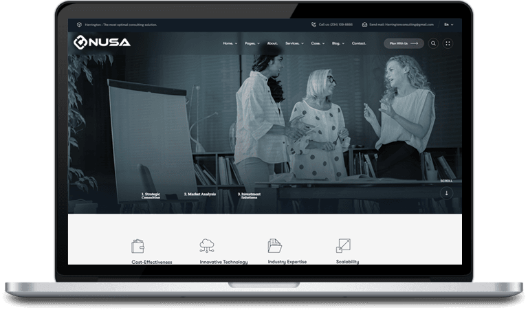 Nusa - Business Consulting WordPress Theme