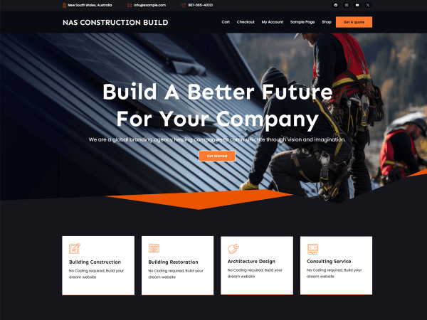Construction WordPress Theme