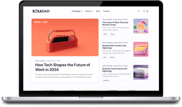 Soledad - Optimized Personal Blog WordPress Theme