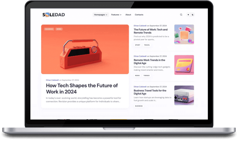Soledad - Optimized Personal Blog WordPress Theme