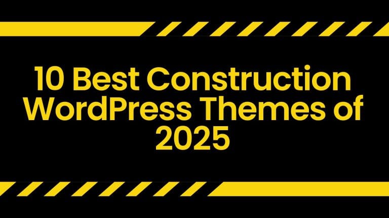 10 Best Construction WordPress Themes of 2025