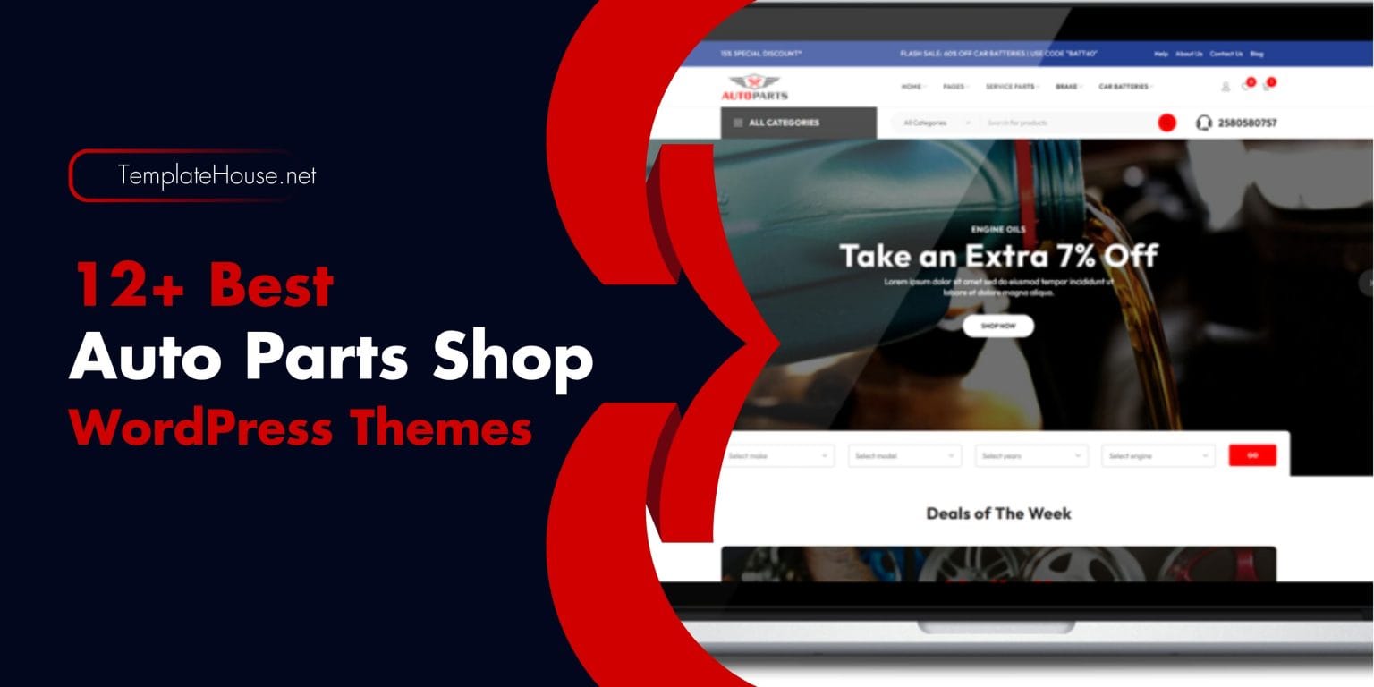 Best Auto Parts WordPress Themes