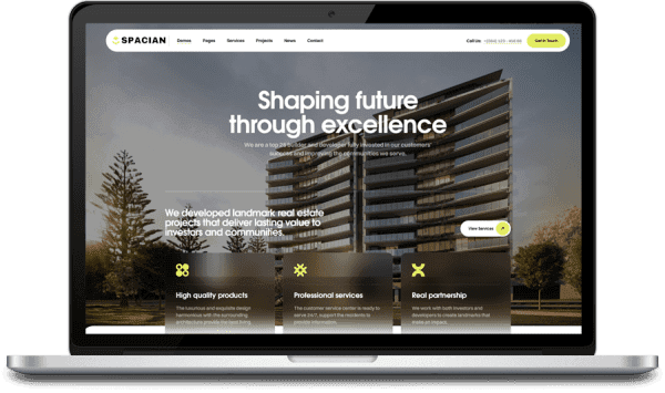 SpaciaN - Real Estate and Construction Group WordPress Theme