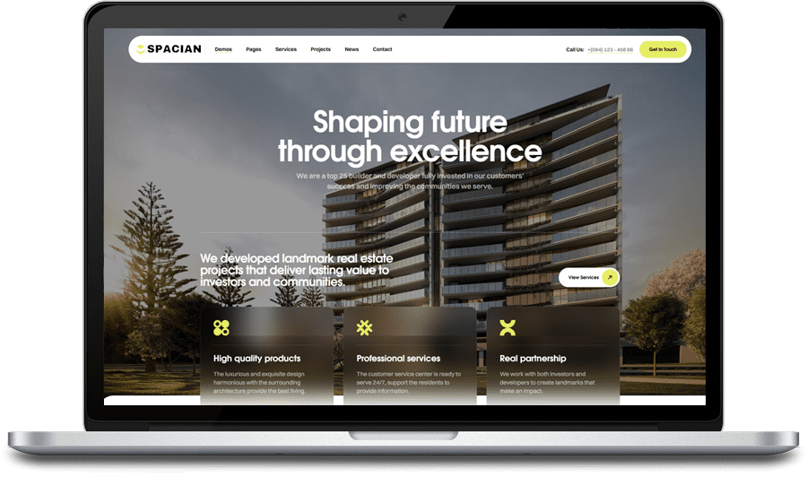 SpaciaN - Real Estate & Construction Group WordPress Theme