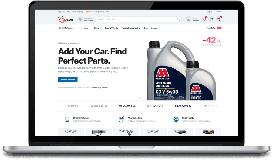 Auto Parts WooCommerce Theme