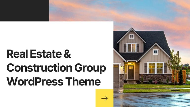 Modern Real Estate & Construction WordPress Theme
