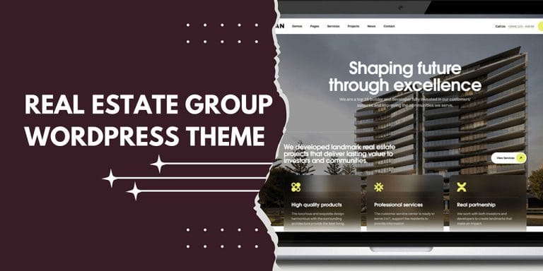 Real Estate Group WordPress Theme | Modern, SEO-Friendly Property Website Solution
