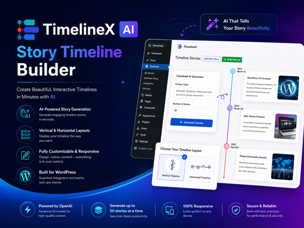 TimelineX AI – Interactive Story Timeline Builder